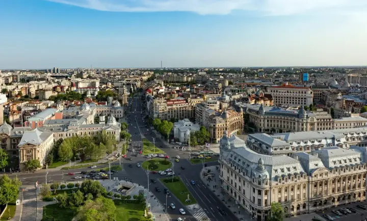 Bukarest – Blick auf das Reiseziel