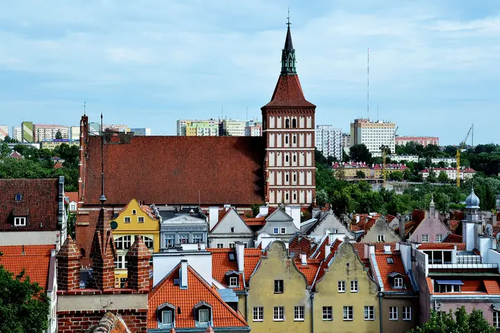 Olsztyn – Altstadt mit der Kathedrale St. Jakob